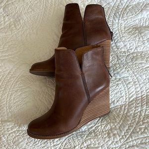 Lucky Brand wedge booties